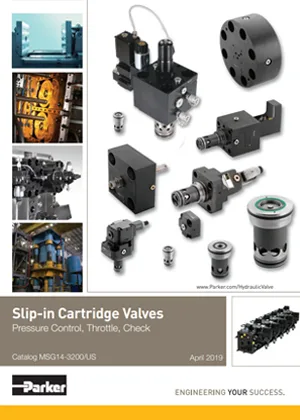 Parker Slip-in Cartridge Valves Catalog Cover